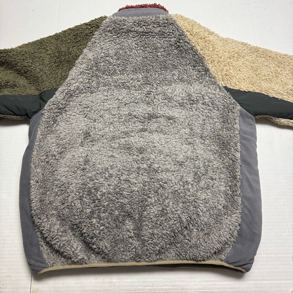 KRIFF MAYER Japan Colorblock Sherpa Fleece Jacket Size: Large - Picture 5 of 10